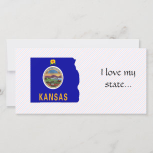 Carte du drapeau du Kansas