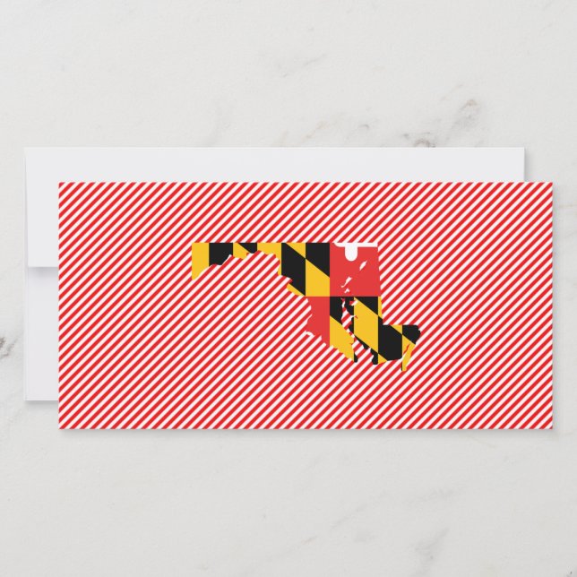 Carte du drapeau du Maryland (Devant)