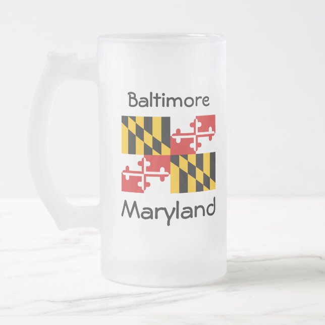Carte du drapeau du Maryland City Mug (Gauche)