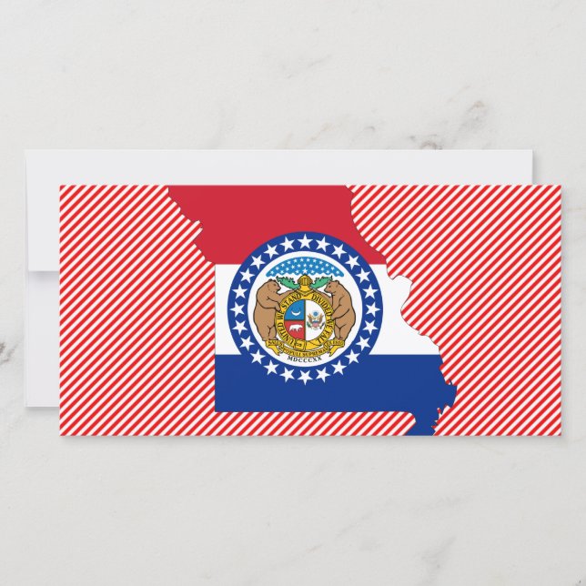 Carte du drapeau du Missouri (Devant)