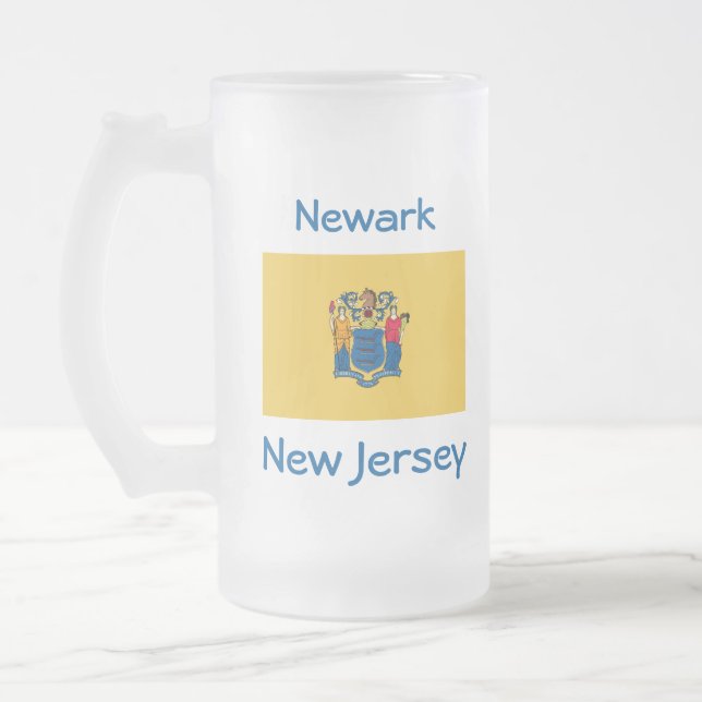 Carte du drapeau du New Jersey City Mug (Gauche)
