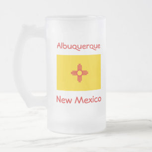 Carte du drapeau du Nouveau-Mexique City Mug