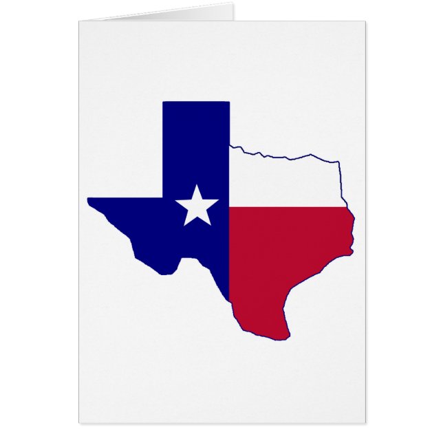 Carte du drapeau du Texas (Devant)