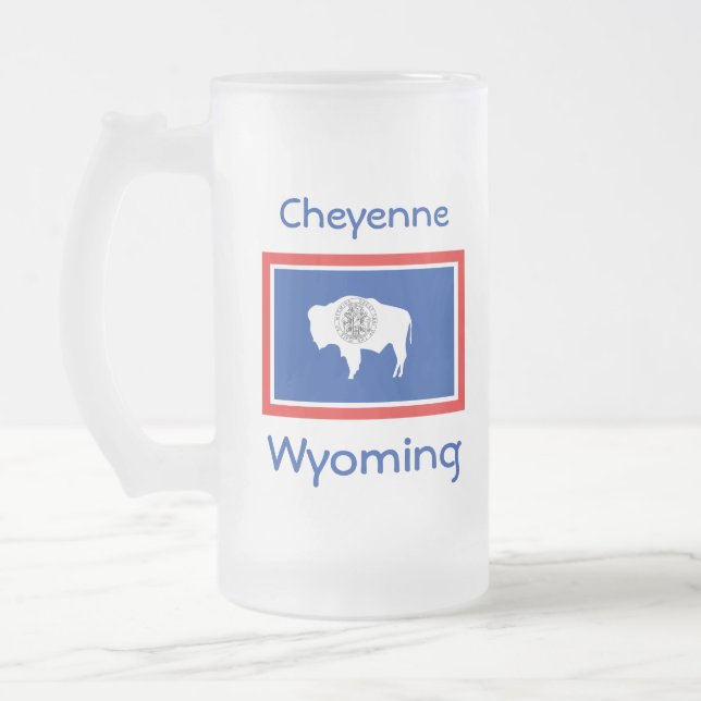 Carte du drapeau du Wyoming City Mug (Gauche)