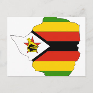 Carte du drapeau du Zimbabwe