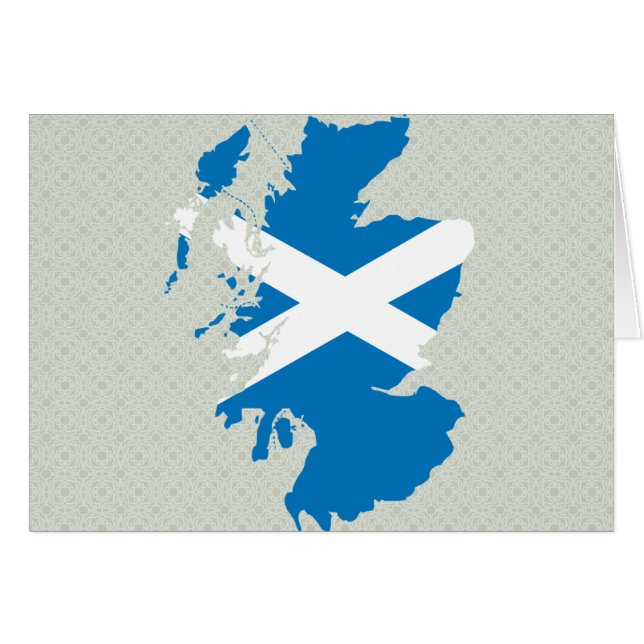 Carte du drapeau écossais pleine taille (Devant horizontal)