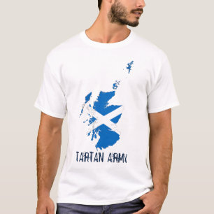 Carte du drapeau écossais T-shirt de l'armée de Ta