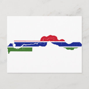 Carte du drapeau gambien GM