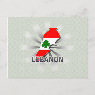 Carte du drapeau libanais 2.0