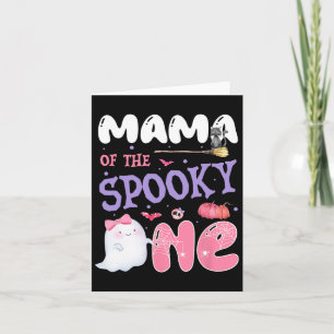 Carte Du Éffrayant Un 1er Anniversaire Halloween Ghos Ro
