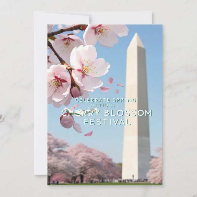 Carte du Festival national de fleurs de cerisier (Devant)