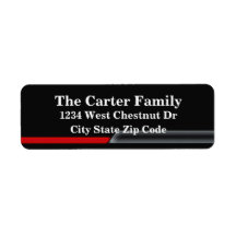 Carte du fond du étiquette de retour d'adresse noi
