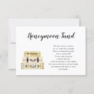 Carte du fonds de lune de miel de la pile de bagag