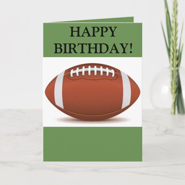 Carte du football de joyeux anniversaire (Devant)