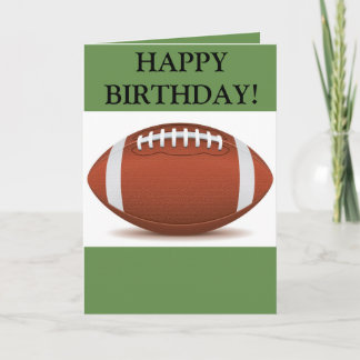 Carte du football de joyeux anniversaire