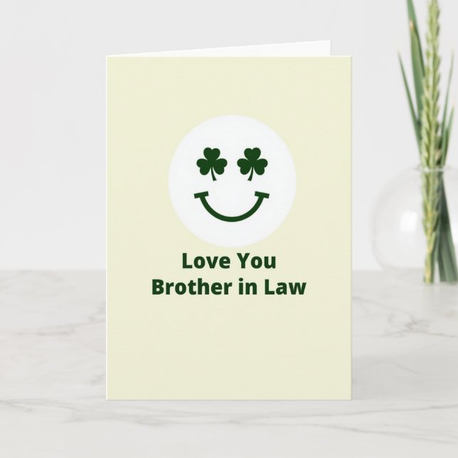 Carte du frère souriant Shamrock (Devant)