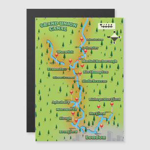 Carte du Grand Union Canal