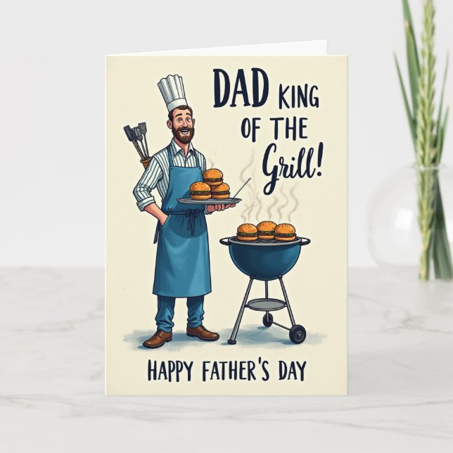 Carte du Grill Master pour la Fête des Pères (Devant)