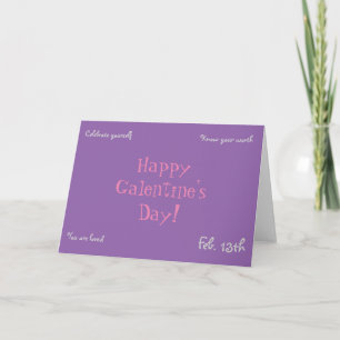 Carte du jour de Galentine heureux