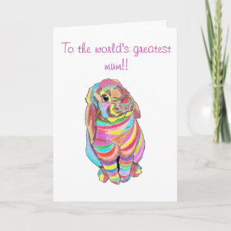Carte du jour de mère de Rainbowbunny