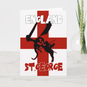 Carte du jour de St George - St George et dragon