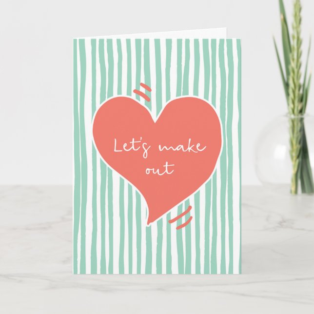 Carte du jour de Valentines, sortons la carte (Devant)