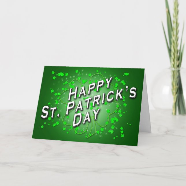 Carte du jour Saint-Patricks par John David Henkel (Devant)