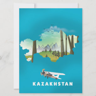 carte du Kazakhstan