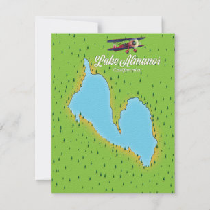 Carte du lac Almanor California USA