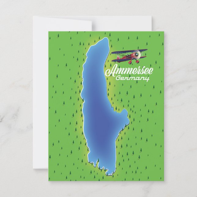 Carte du lac Ammersee Allemagne (Devant)