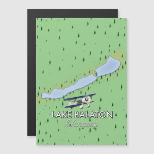 Carte du lac Balaton en Hongrie