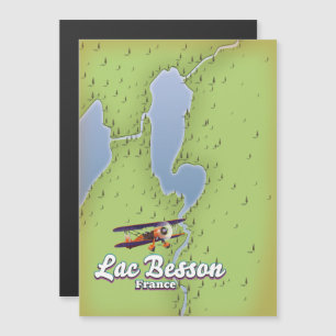 Carte du Lac Besson France