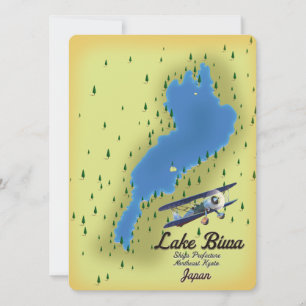 Carte du lac Biwa Japon