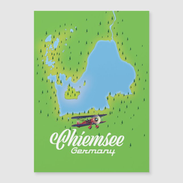 carte du lac Chiemsee Allemagne (Devant)