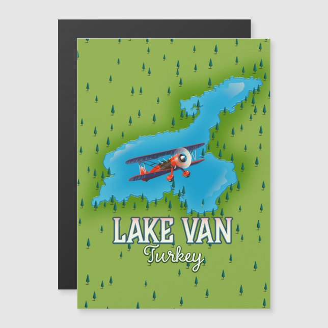 Carte du lac de Van en Turquie (Devant / Derrière)