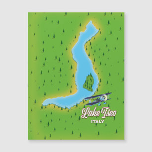 Carte du lac Iseo Italie