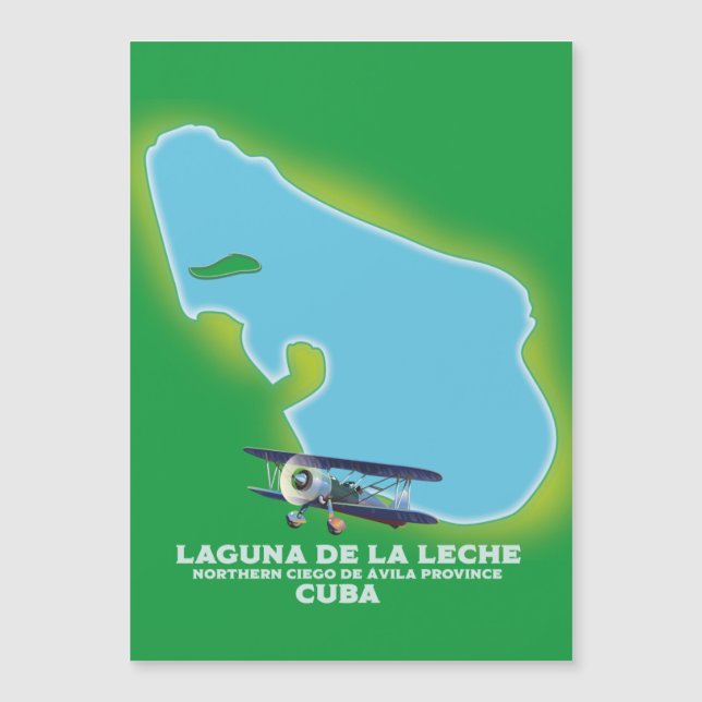 Carte du lac Laguna de la Leche Cuba (Devant)
