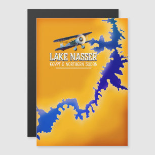 Carte du lac Nasser Égypte et Soudan