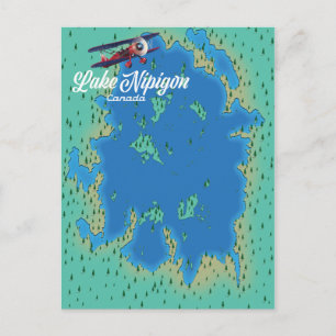 Carte du lac Nipigon Canada