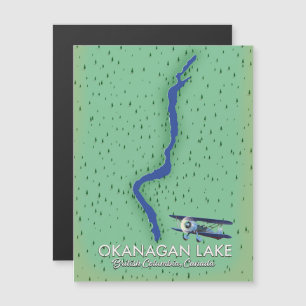 carte du lac Okanagan Colombie-Britannique Canada