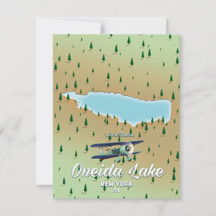 carte du lac Oneida New York