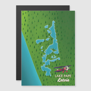 Carte du lac Pape Lettonie