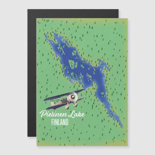 Carte du lac Pielinen Finlande