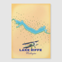 Carte du lac Riffe Washington