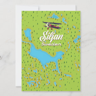 Carte du lac Siljan Suède