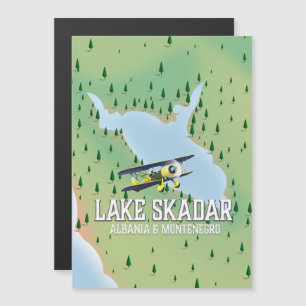 Carte du lac Skadar Albanie et Monténégro