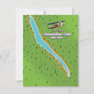 carte du lac Skaneateles à New York