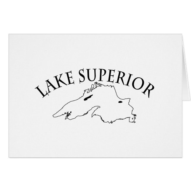 Carte du lac Supérieur (Devant horizontal)