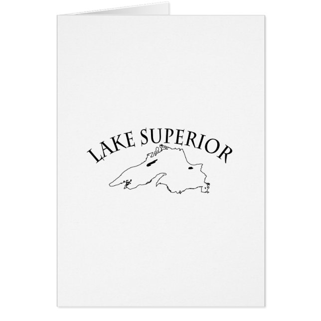 Carte du lac Supérieur (Devant)