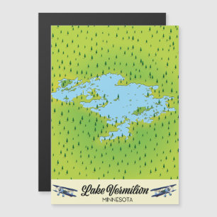 Carte du lac Vermilion Minnesota
